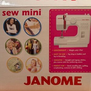 Janome Sew Mini White Sewing Machine